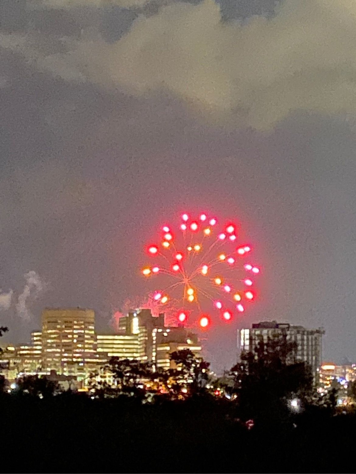 Night Ride with Fireworks 🎆
