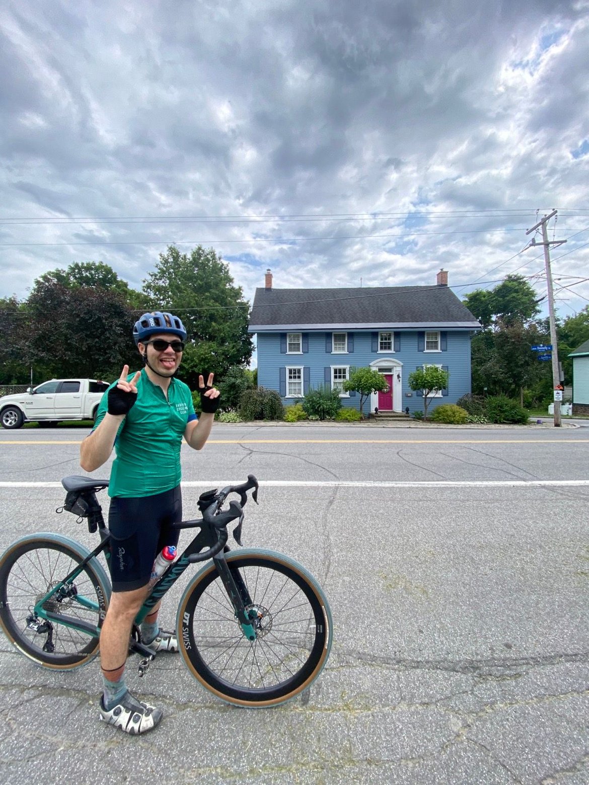 long fast ride with Olivia