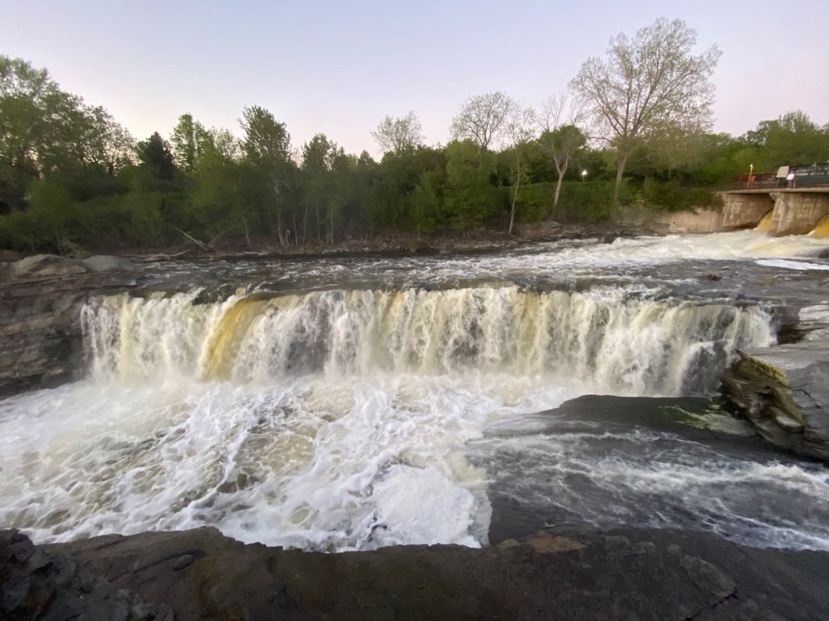 Sunset Ride at the Hog's Back Falls Lookout