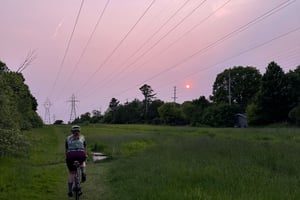 sunset gravel with Kerianne