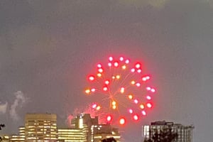 Night Ride with Fireworks 🎆