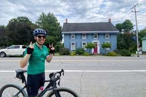 long fast ride with Olivia