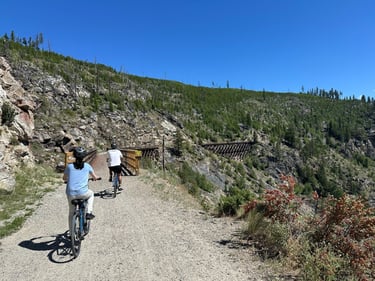 Exploring the Trestles at Myra Canyon