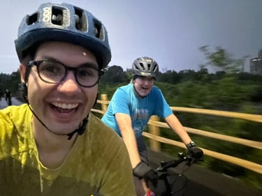 ‘tine ride with Jeremy (+ bonus bridge!)