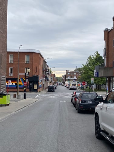 a street with cars on it