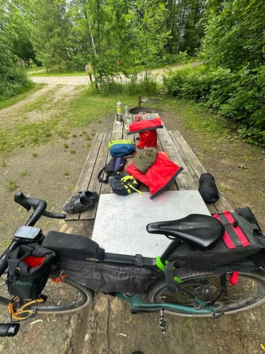 riding back from plaisance