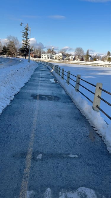 Chill winter ride by the Canal