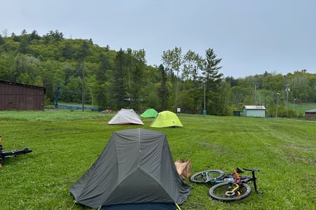 Camping at the Canadian Shield Bikepacking Summit