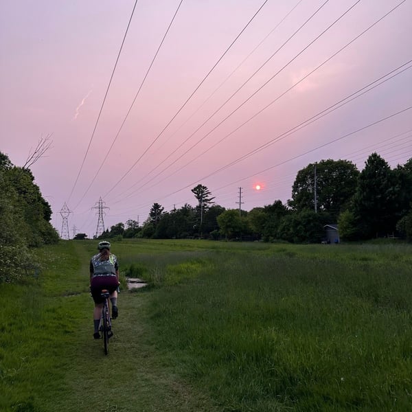 sunset gravel with Kerianne