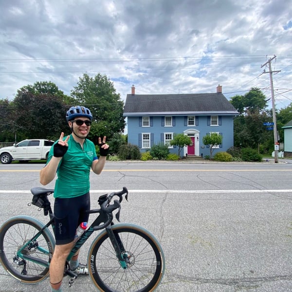 long fast ride with Olivia